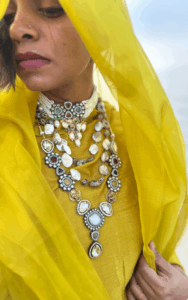Low budget statement jewellery under ₹1000 from The Lakshury – chokers, earrings, bracelets